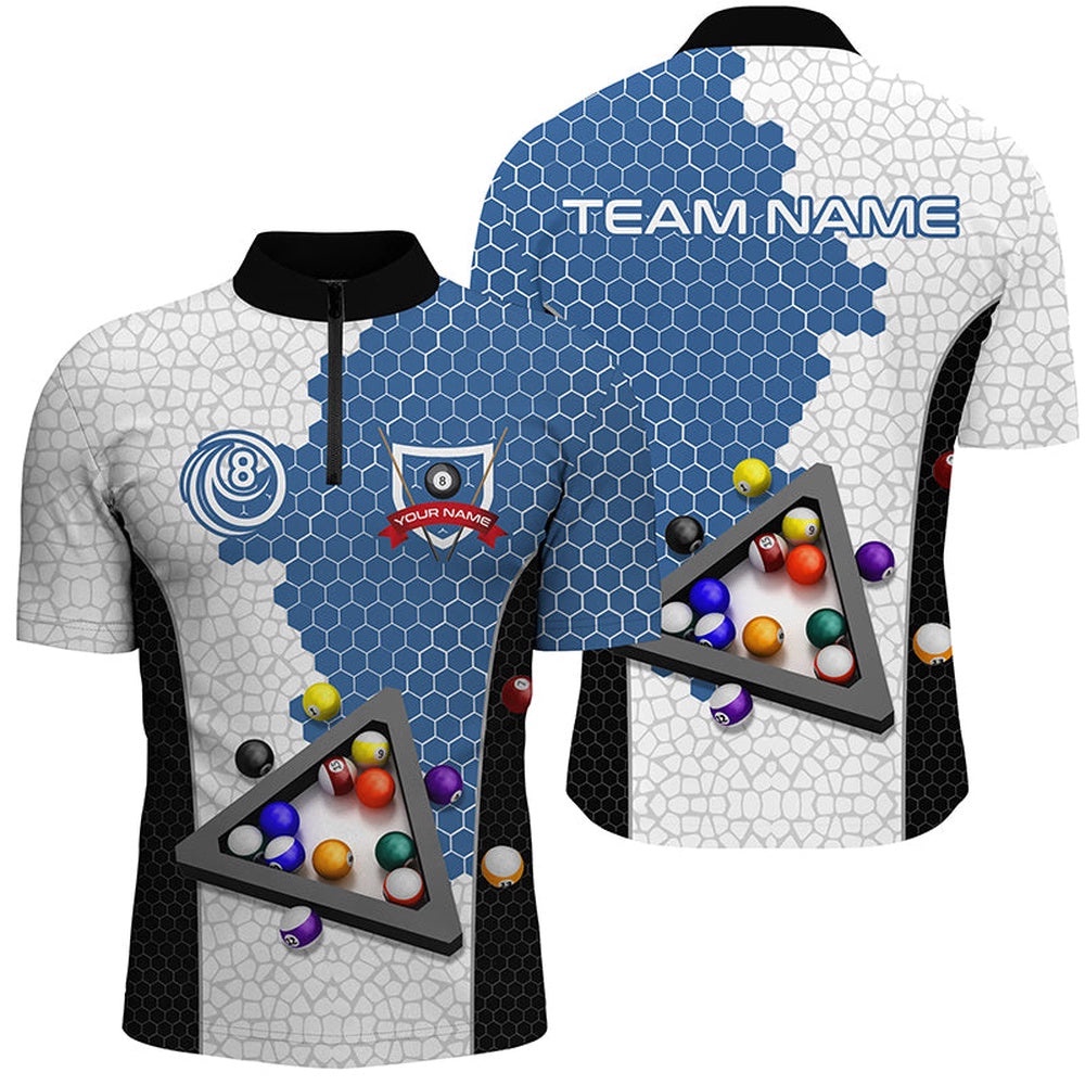 Billiards Balls Billiard Shirts, Custom Team Name Billiard Pool Shirts Blue, Personalized Billiard Team Jersey Shirt Billiards Balls Billiard Shirts, Custom Team Name Billiard Pool Shirts Blue, Personalized Billiard Team Jersey Shirt
