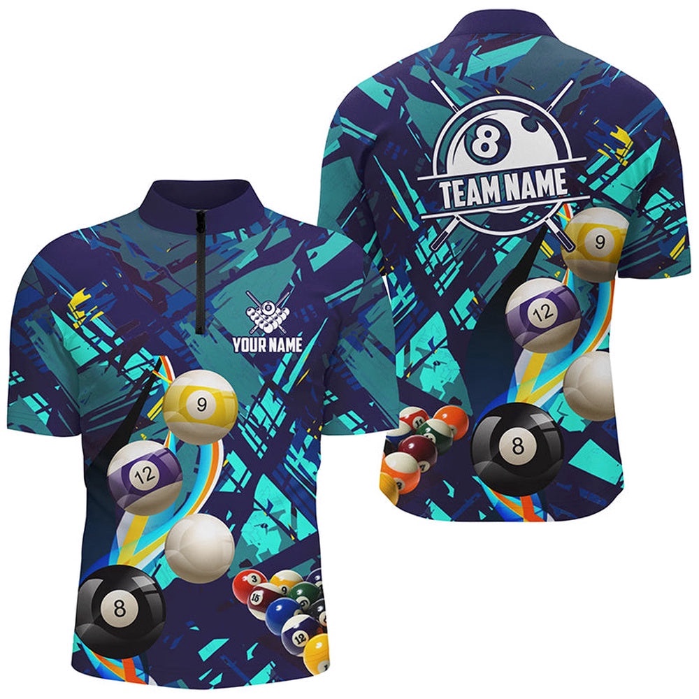 Blue Billiard Balls Jersey And Jersey Shirts, Colorful Billiard Jerseys Shirts, Personalized Billiard Team Jersey Shirt Blue Billiard Balls Jersey And Jersey Shirts, Colorful Billiard Jerseys Shirts, Personalized Billiard Team Jersey Shirt