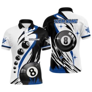 Blue Polo Billiard 8 Ball Pool Polo…