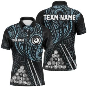 Blue Tribal 8 Ball Billiard 3D Polo…