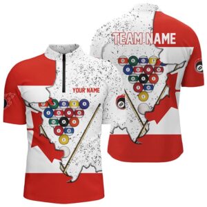 Canadian Flag Billiard Balls Jersey Shirts, Custom…