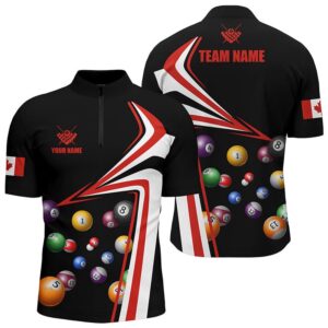 Canadian Flag Billiard Balls Jersey Shirts, Personalized…