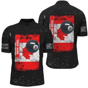 Canadian Flag Patriotic 8 Ball Pool Billiard…