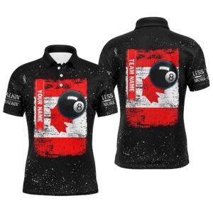 Canadian Flag Patriotic 8 Ball Pool Billiard…