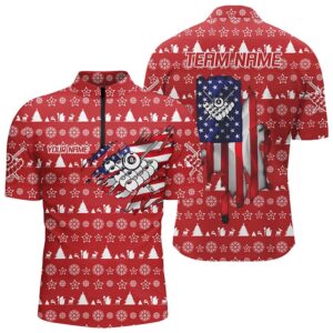 Christmas US Flag 8 Ball Pool Jersey…