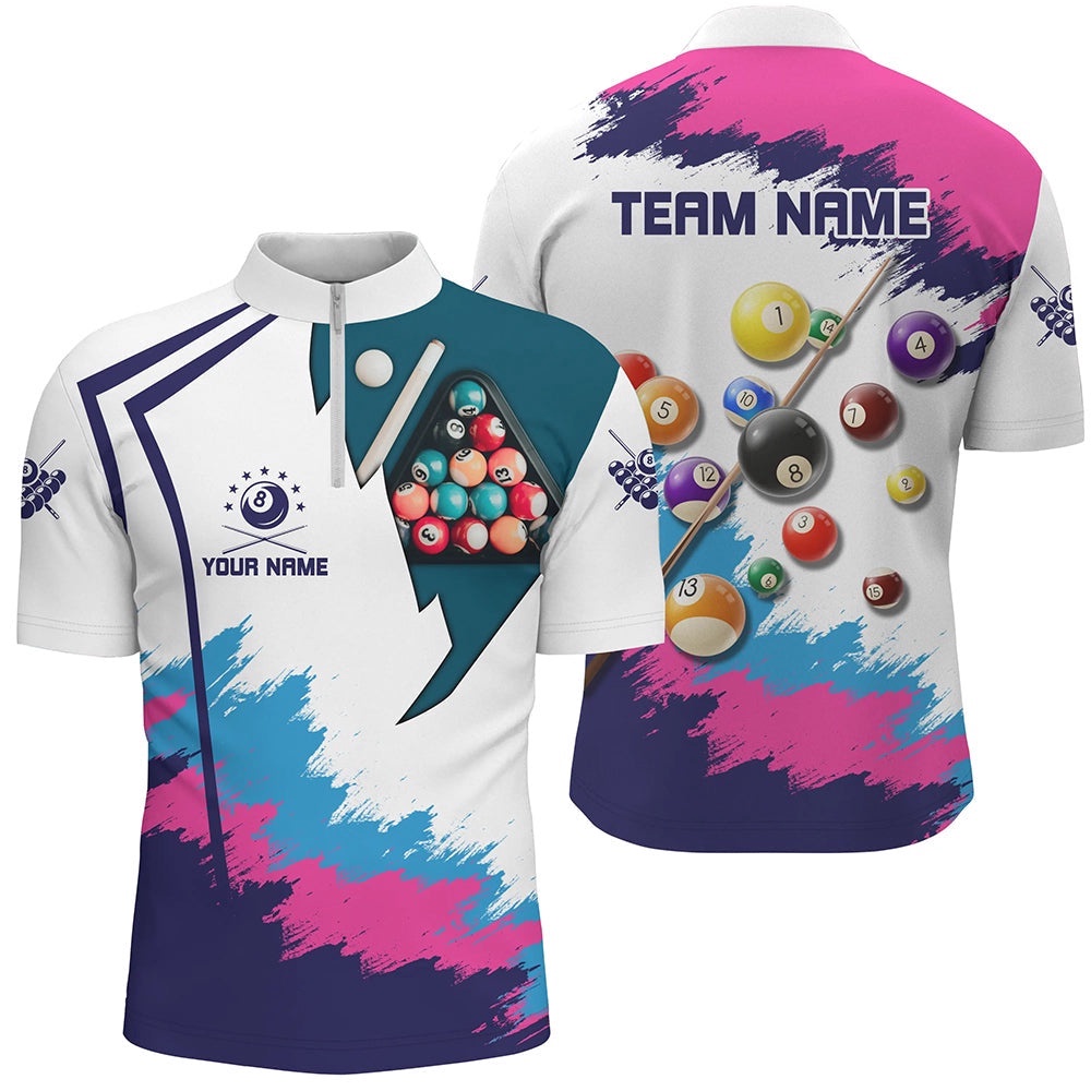 Colorful Billiard Shirts Custom 3D Pool Balls Billiard 8 Ball Team Jerseys, Personalized Billiard Team Jersey Shirt Colorful Billiard Shirts Custom 3D Pool Balls Billiard 8 Ball Team Jerseys, Personalized Billiard Team Jersey Shirt