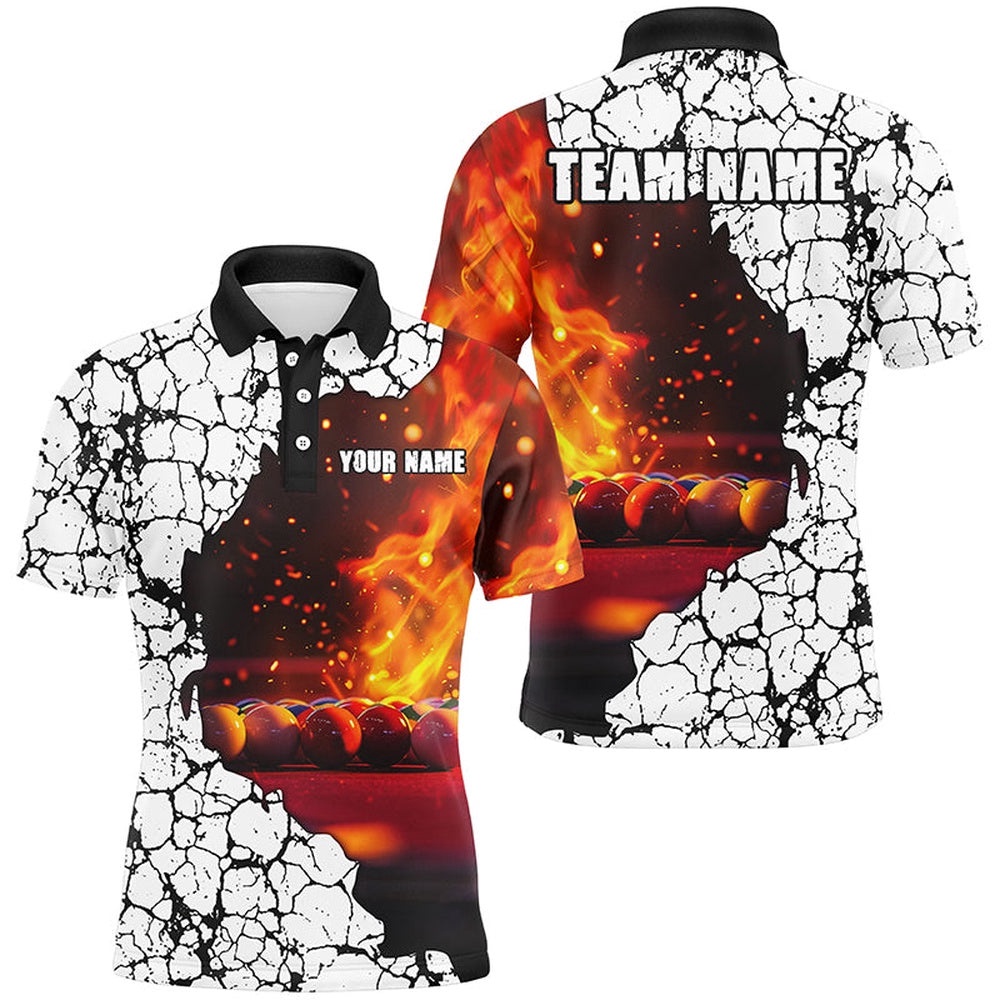 Crack Billiard Balls Fire 3D Polo & Polo Shirts, Billiard Apparel Clothing, Personalized Billiard Polo Shirt Crack Billiard Balls Fire 3D Polo & Polo Shirts, Billiard Apparel Clothing, Personalized Billiard Polo Shirt