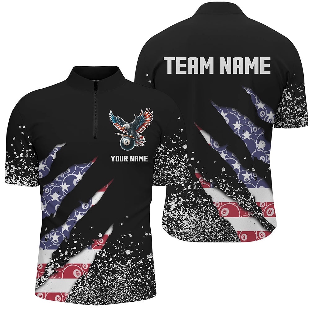 Custom Ball 8 Us Flag Black Grunge Billiard Jersey & Jersey Shirt Best Billiard Team Jersey, Personalized Billiard Team Jersey Shirt Custom Ball 8 Us Flag Black Grunge Billiard Jersey & Jersey Shirt Best Billiard Team Jersey, Personalized Billiard Team Jersey Shirt