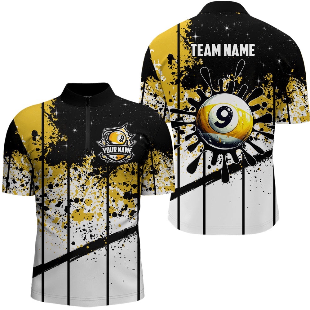 Custom Billiard 9 Ball Grunge Jersey Shirts, 9 Ball Pool Billiard Attire Jerseys, Personalized Billiard Team Jersey Shirt Custom Billiard 9 Ball Grunge Jersey Shirts, 9 Ball Pool Billiard Attire Jerseys, Personalized Billiard Team Jersey Shirt