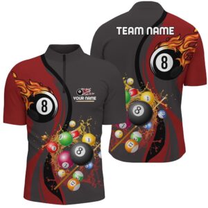 Custom Billiards Ball 8 Water Flow Jersey…