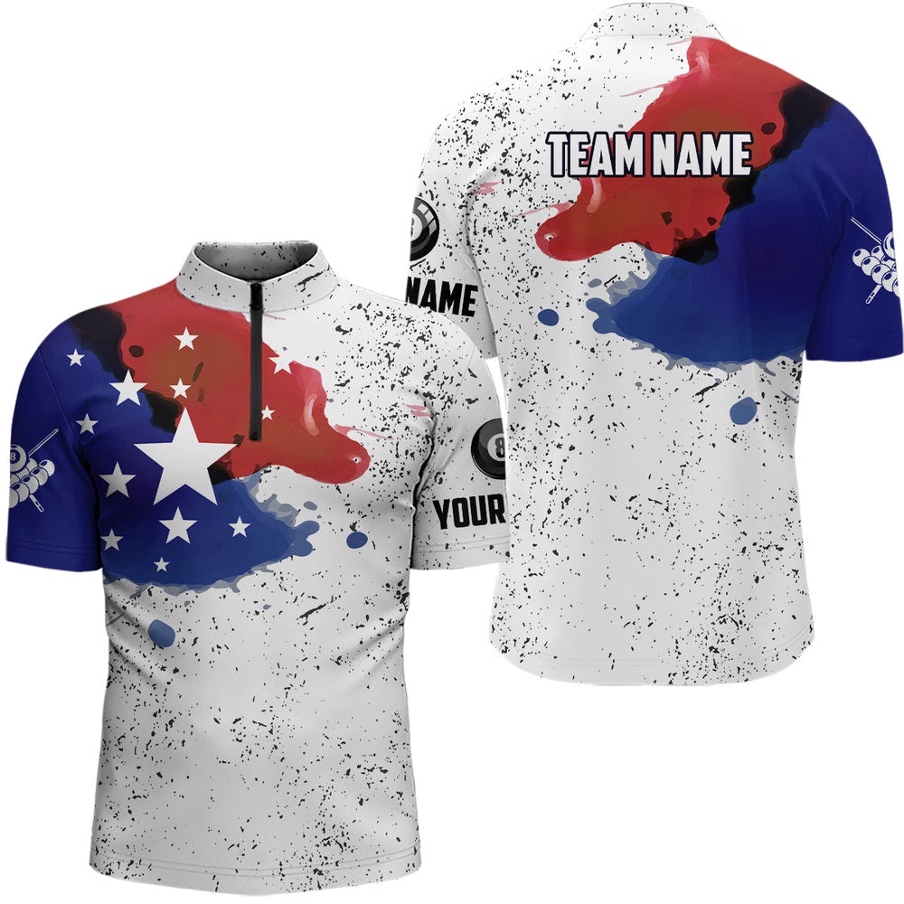 Custom Grunge Style American Flag Billiard Jersey Shirt Patriotic Billiard Shirts, Personalized Billiard Team Jersey Shirt Custom Grunge Style American Flag Billiard Jersey Shirt Patriotic Billiard Shirts, Personalized Billiard Team Jersey Shirt