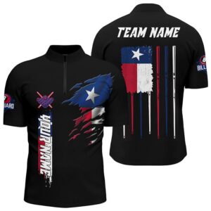 Custom Vintage Billiard Texas Flag Jersey Shirts,…
