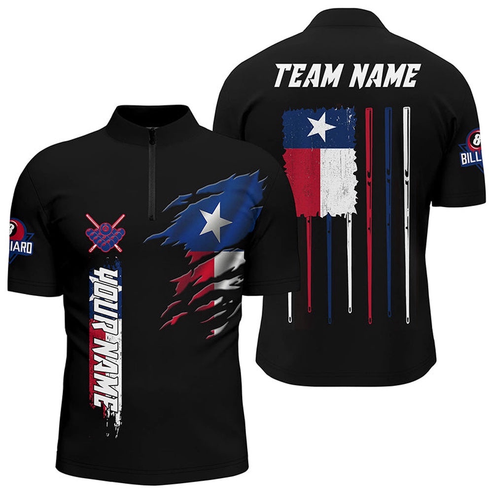 Custom Vintage Billiard Texas Flag Jersey Shirts, Patriotic Gift For Pool Lover, Personalized Billiard Team Jersey Shirt Custom Vintage Billiard Texas Flag Jersey Shirts, Patriotic Gift For Pool Lover, Personalized Billiard Team Jersey Shirt