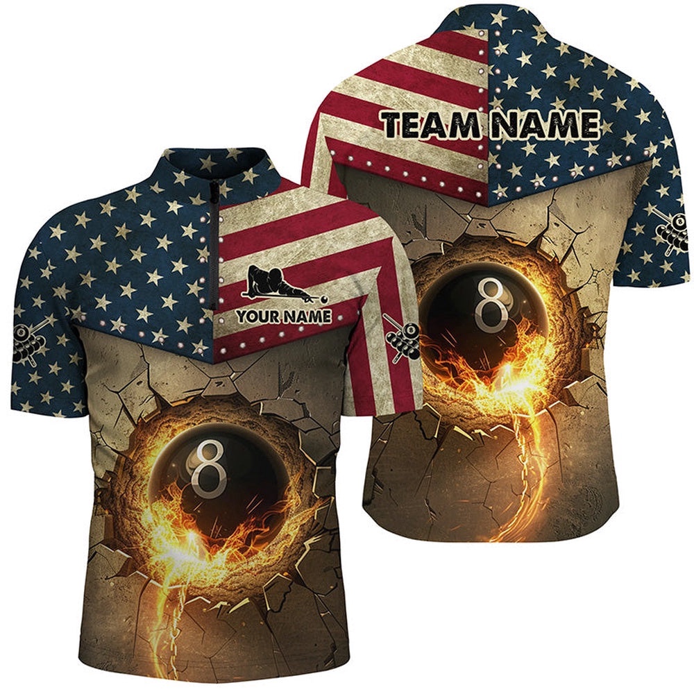 Custom Vintage US Flag 8 Ball Pool Burning Billiard Shirts, Billiard Father’s Day Gifts Best, Personalized Billiard Team Jersey Shirt Custom Vintage US Flag 8 Ball Pool Burning Billiard Shirts, Billiard Father’s Day Gifts Best, Personalized Billiard Team Jersey Shirt