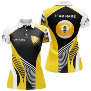 Customized 9 Ball Pool Billiards Polo Shirts…