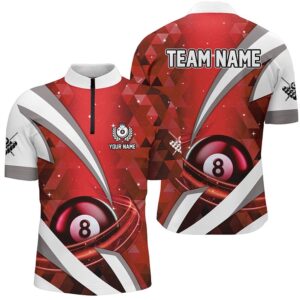 Customized Lightning Red 8 Ball Pool Jersey…