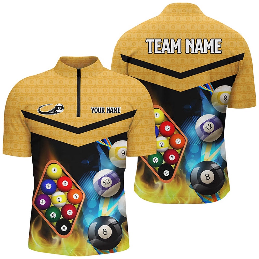 Customized Yellow Billiard 9 Ball 3D Jersey & Jersey Shirts, 9 Ball Pool Jerseys Attire, Personalized Billiard Team Jersey Shirt Customized Yellow Billiard 9 Ball 3D Jersey & Jersey Shirts, 9 Ball Pool Jerseys Attire, Personalized Billiard Team Jersey Shirt