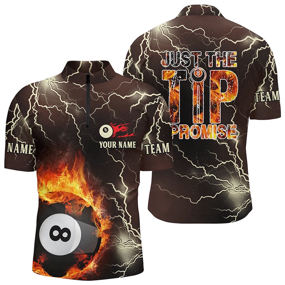 Fire Lightning 8 Ball Pool Just The Tip I Promise Billiard 3D Jersey Shirts, Personalized Billiard Team Jersey Shirt Fire Lightning 8 Ball Pool Just The Tip I Promise Billiard 3D Jersey Shirts, Personalized Billiard Team Jersey Shirt