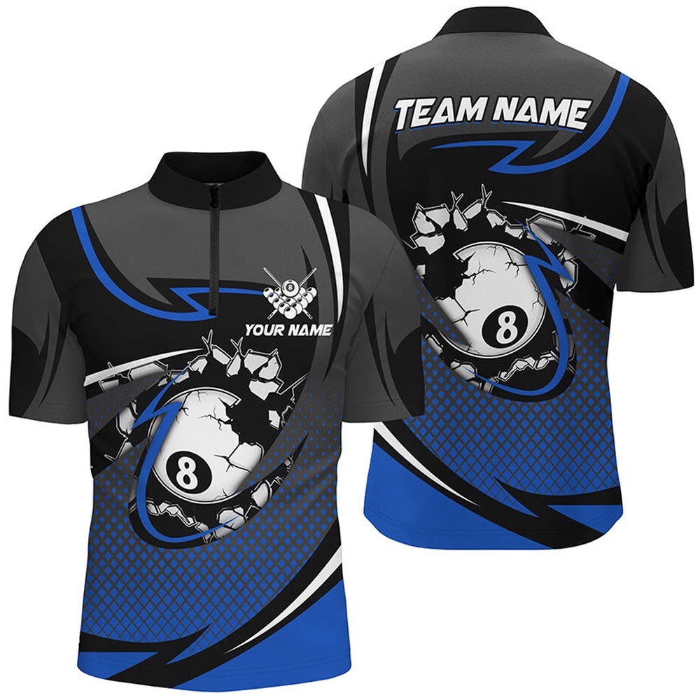 Funny 8 Ball Pool Blue Billiard Jerseys Custom Jersey Shirts Team League Billiard Shirts, Personalized Billiard Team Jersey Shirt Funny 8 Ball Pool Blue Billiard Jerseys Custom Jersey Shirts Team League Billiard Shirts, Personalized Billiard Team Jersey Shirt