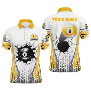 Funny 9 Ball Pool Billiard Polo Shirts…