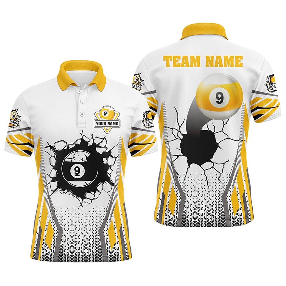 Funny 9 Ball Pool Billiard Polo Shirts Custom 9 Ball Billiard Polo Attire, Personalized Billiard Polo Shirt Funny 9 Ball Pool Billiard Polo Shirts Custom 9 Ball Billiard Polo Attire, Personalized Billiard Polo Shirt