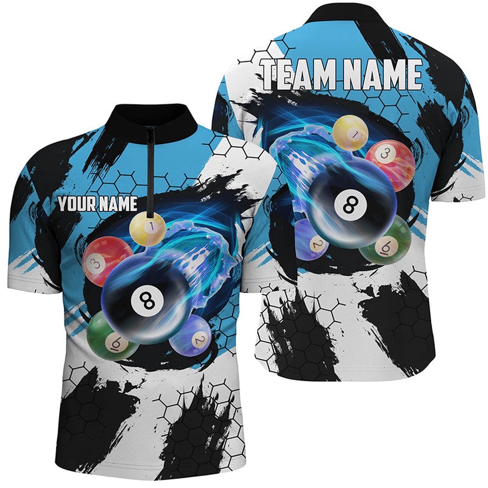 Funny Billiard Balls Custom Name 3D Jersey Shirts, Funny Pool League Shirts, Personalized Billiard Team Jersey Shirt Funny Billiard Balls Custom Name 3D Jersey Shirts, Funny Pool League Shirts, Personalized Billiard Team Jersey Shirt