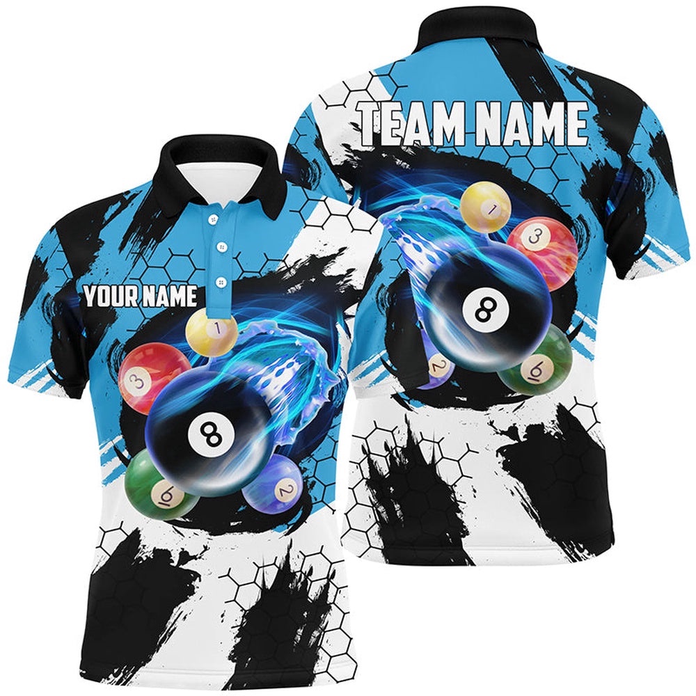 Funny Billiard Balls Custom Name 3D Polo Shirts, Funny Pool League Shirts, Personalized Billiard Polo Shirt Funny Billiard Balls Custom Name 3D Polo Shirts, Funny Pool League Shirts, Personalized Billiard Polo Shirt