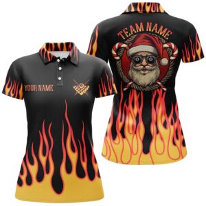 Funny Christmas Santa With Flame Custom Billiard…