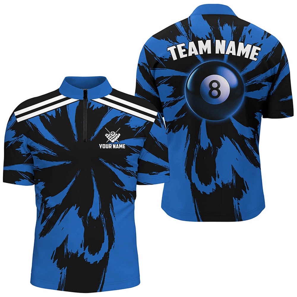 Funny Storm Blue 8 Ball Pool Billiard Shirts Custom Unique Team Billiard Jerseys, Personalized Billiard Team Jersey Shirt Funny Storm Blue 8 Ball Pool Billiard Shirts Custom Unique Team Billiard Jerseys, Personalized Billiard Team Jersey Shirt