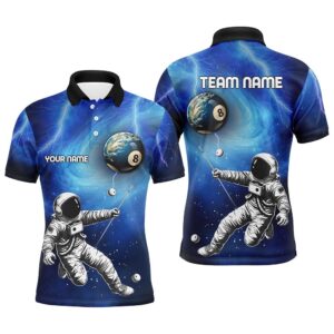 Galaxy Astronaut 8 Ball Pool Billiard Shirts,…