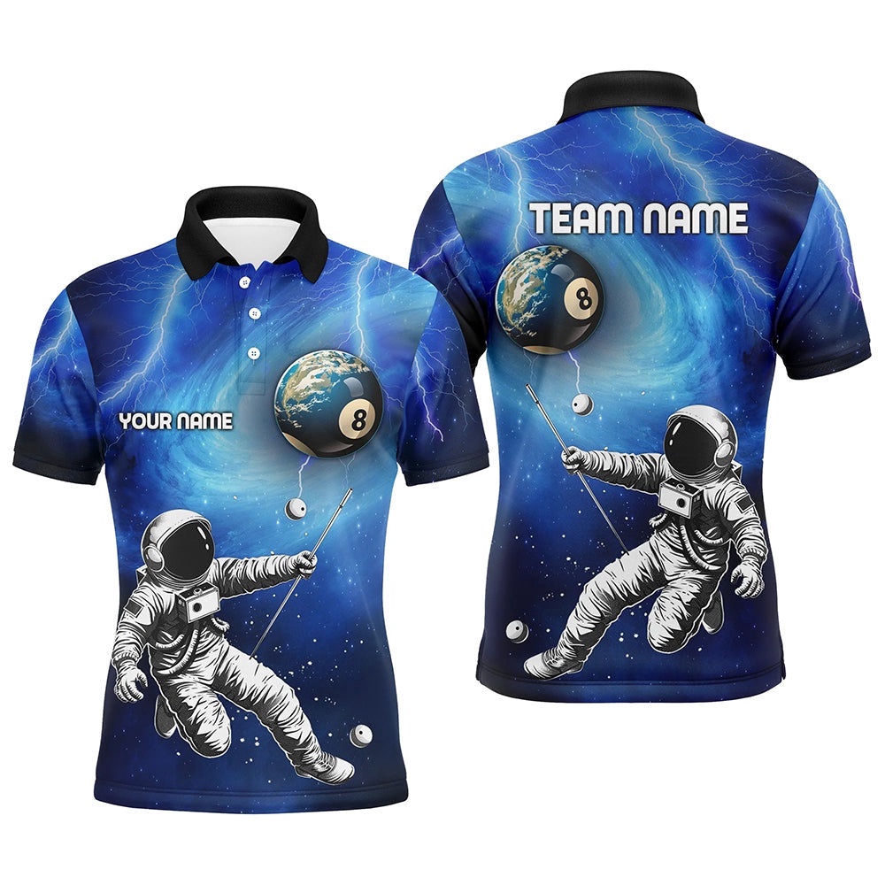 Galaxy Astronaut 8 Ball Pool Billiard Shirts, Funny 3D Printed Billiard Shirts, Personalized Billiard Polo Shirt Galaxy Astronaut 8 Ball Pool Billiard Shirts, Funny 3D Printed Billiard Shirts, Personalized Billiard Polo Shirt