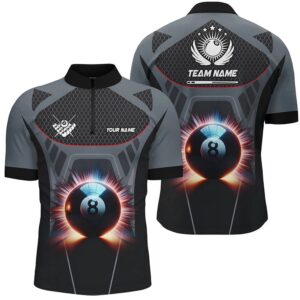 Glowing 8 Ball Pool Billiard Jersey Shirts…