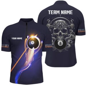 Glowing 8 Ball Pool Billiard Shirts Custom…