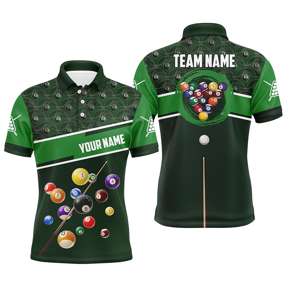 Green 8 Ball Billiards Full Printing Polo Shirts Best Billiard Ball Custom Gifts, Personalized Billiard Polo Shirt Green 8 Ball Billiards Full Printing Polo Shirts Best Billiard Ball Custom Gifts, Personalized Billiard Polo Shirt