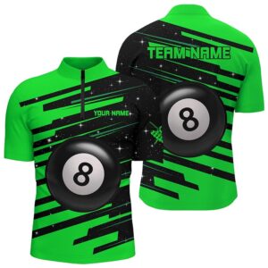Green 8 Ball Pool Billiard Jerseys Jersey…