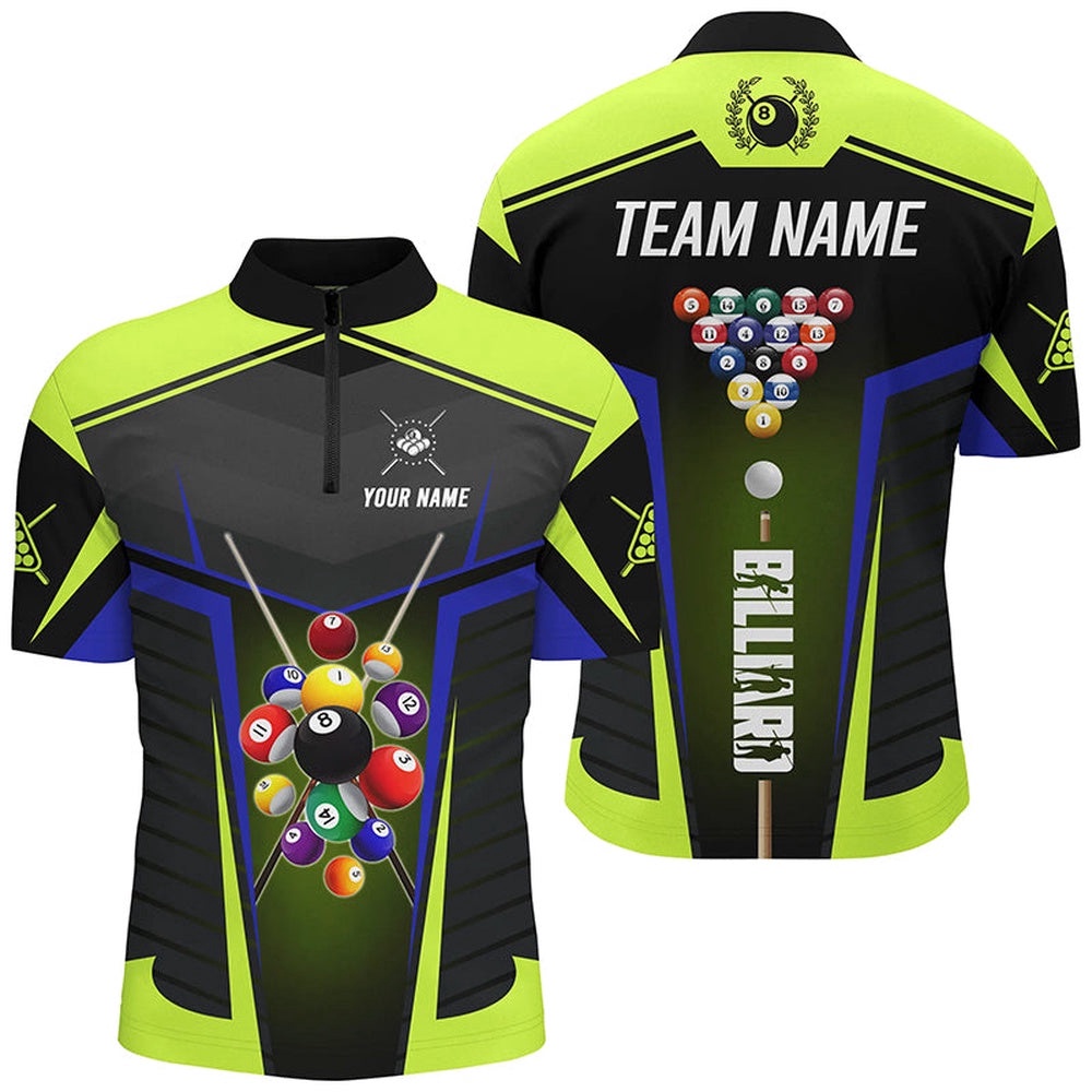 Green Neon Jerseys Billiard Balls Shirts Custom 3D Pool League Shirts, Personalized Billiard Team Jersey Shirt Green Neon Jerseys Billiard Balls Shirts Custom 3D Pool League Shirts, Personalized Billiard Team Jersey Shirt
