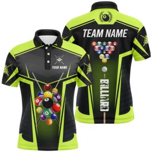 Green Neon Polo Billiard Balls Polo Shirts…