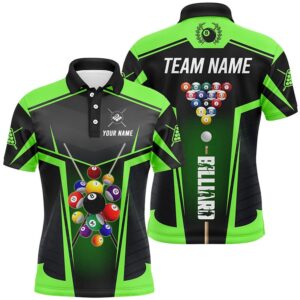 Green Polo Billiard Balls Polo Shirts Custom…