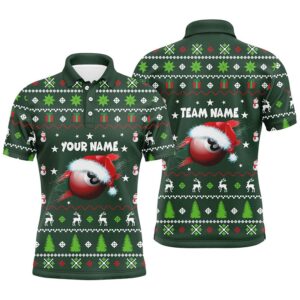 Green Red Christmas 8 Ball Christmas Billiards…
