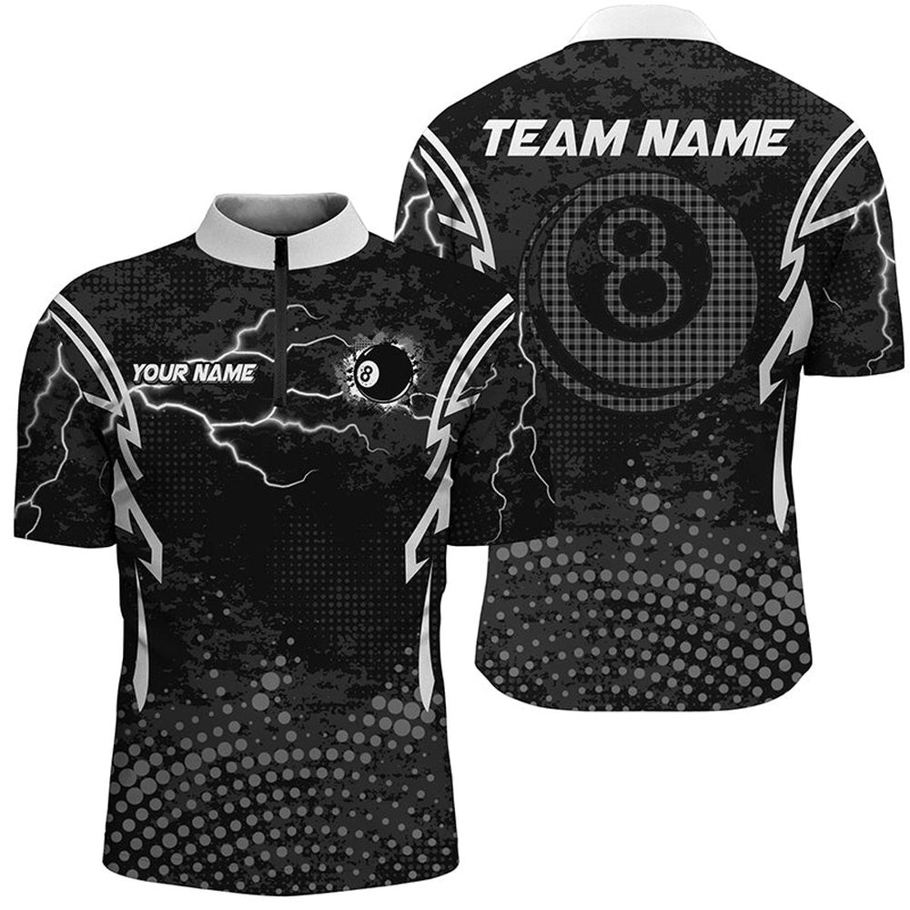 Grey 8 Ball Point Billiard Jersey Shirts Best Custom Billiards Apparel Clothing, Personalized Billiard Team Jersey Shirt Grey 8 Ball Point Billiard Jersey Shirts Best Custom Billiards Apparel Clothing, Personalized Billiard Team Jersey Shirt