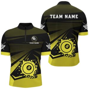 Grunge 8 Ball Pool Billiard Shirts Custom…