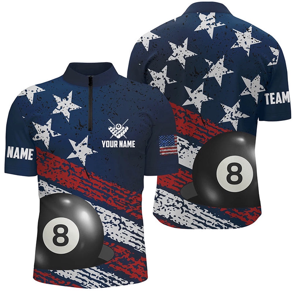 Grunge Us Flag 8 Ball Pool Jersey Shirts Custom Patriotic Billiard Attire Jerseys, Personalized Billiard Team Jersey Shirt Grunge Us Flag 8 Ball Pool Jersey Shirts Custom Patriotic Billiard Attire Jerseys, Personalized Billiard Team Jersey Shirt