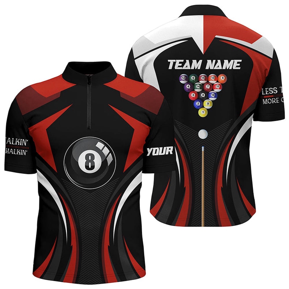 Less Talkin More Chalkin Billiard Balls Red Jersey Shirts, 8 Ball Pool Jerseys, Personalized Billiard Team Jersey Shirt Less Talkin More Chalkin Billiard Balls Red Jersey Shirts, 8 Ball Pool Jerseys, Personalized Billiard Team Jersey Shirt