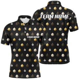 Merry Christmas Billiard Pattern Full Printing Polo…