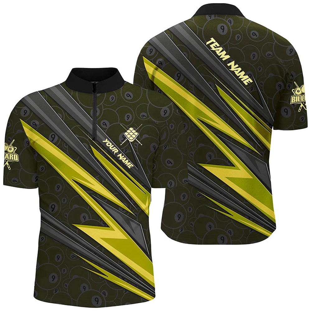 Name Yellow Billiard Jerseys Custom 9 Ball Billiard Shirts Pool Team Jerseys, Personalized Billiard Team Jersey Shirt Name Yellow Billiard Jerseys Custom 9 Ball Billiard Shirts Pool Team Jerseys, Personalized Billiard Team Jersey Shirt