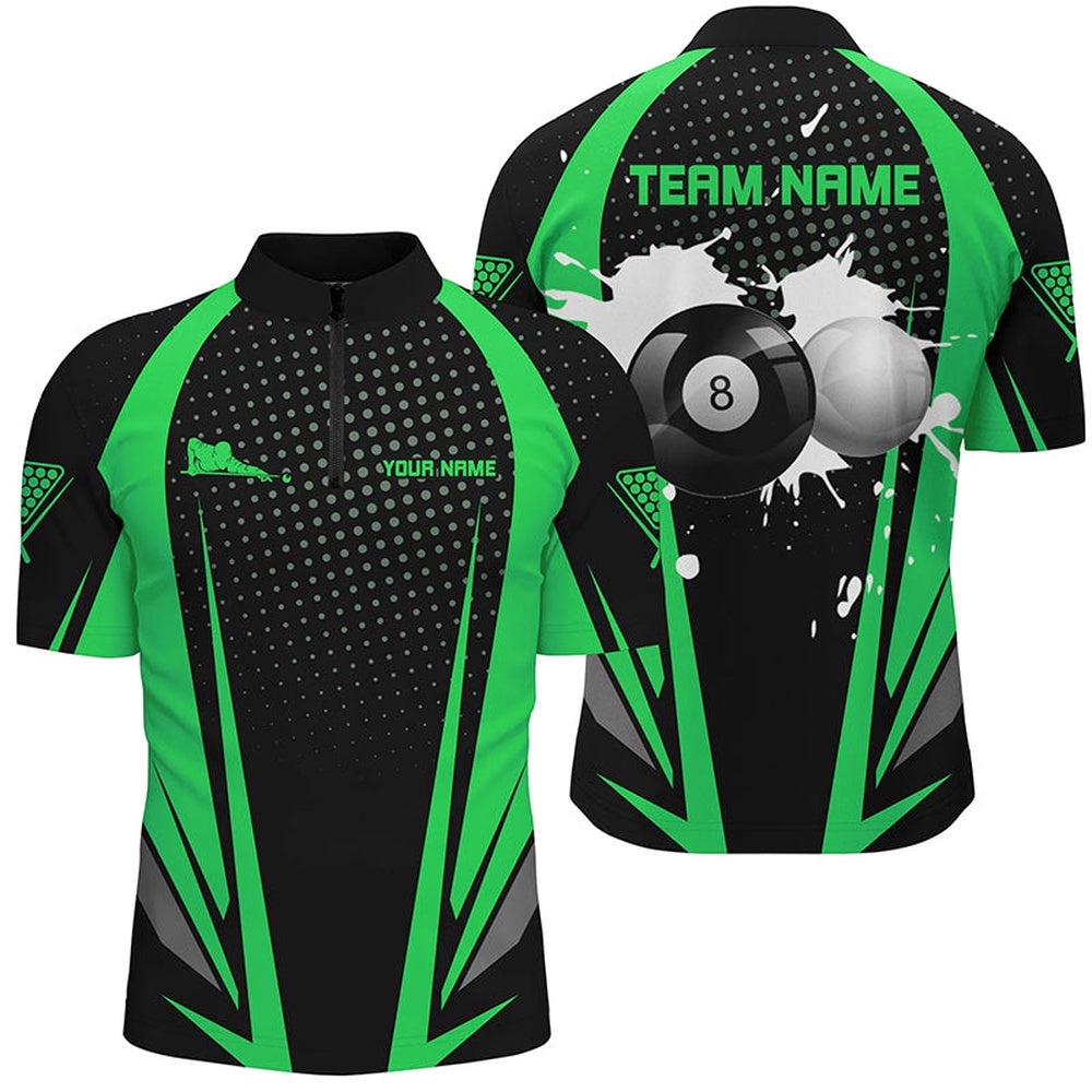 Paint Billiard Balls Black Green 3D Jersey Shirts, 8 Ball Billiards Jerseys, Personalized Billiard Team Jersey Shirt Paint Billiard Balls Black Green 3D Jersey Shirts, 8 Ball Billiards Jerseys, Personalized Billiard Team Jersey Shirt
