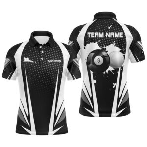 Paint Billiard Balls Black White 3D Polo…