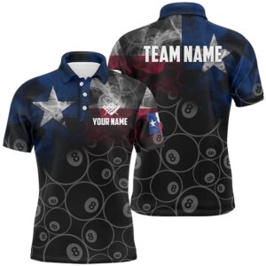 Personalized Vintage Smoke Texas Flag Billiards Team…