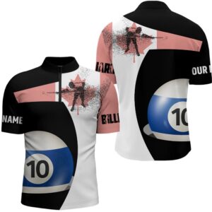 Personalzied Canadian Flag 10 Ball Billiard 3D…