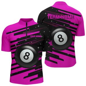 Pink 8 Ball Pool Billiard Jerseys Jersey…